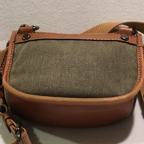 🐿 Fossil Emilia Crossbody Bag - Leather & Canvas - Picture 6 of 7