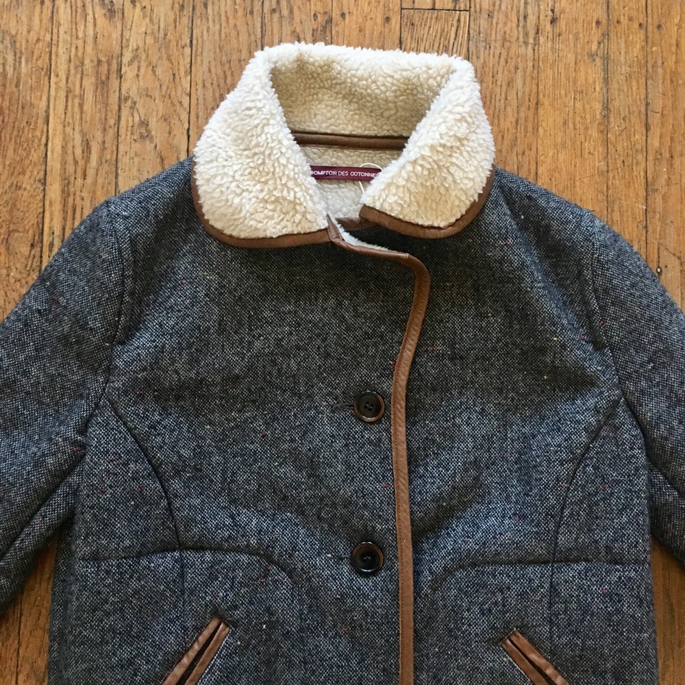 Comptoir des cotonniers shearling jacket 34