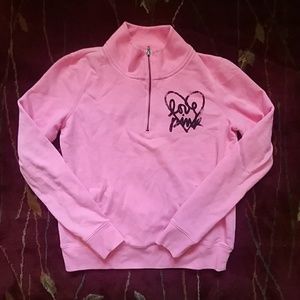 PINK Halfzip Sweatshirt Size M