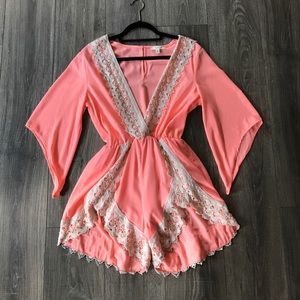Salmon romper, illa illa brand, Worn once