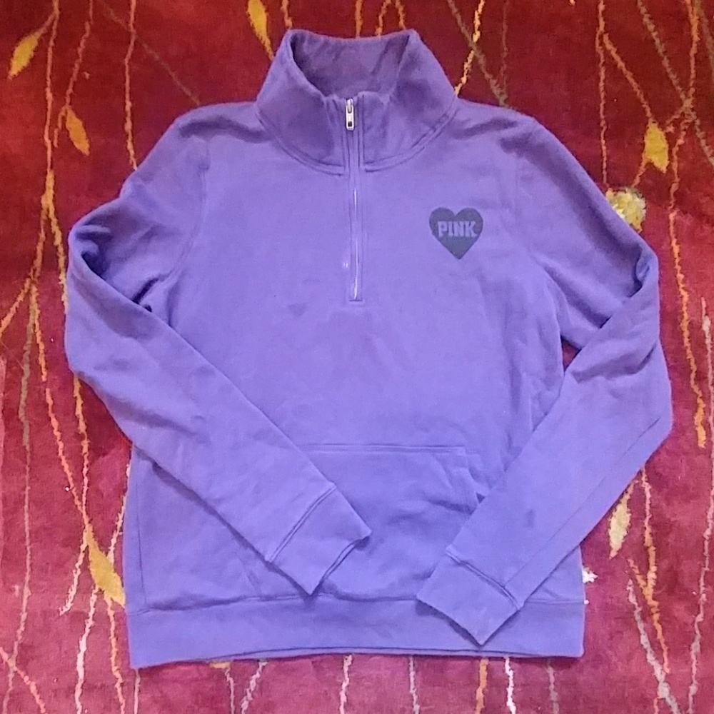 PINK Halfzip Sweatshirt Size M