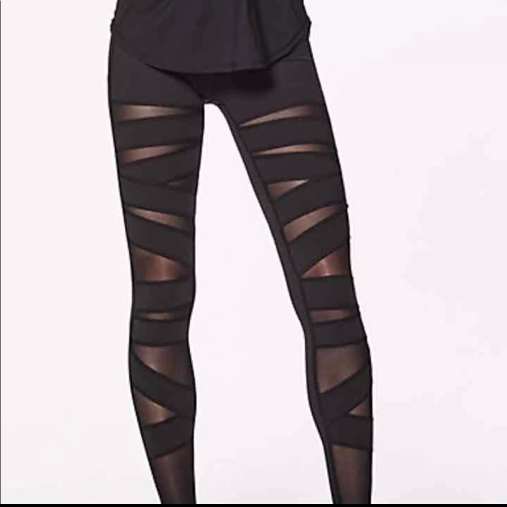 Lululemon hightimes tech mesh, shiny luxtreme.RARE