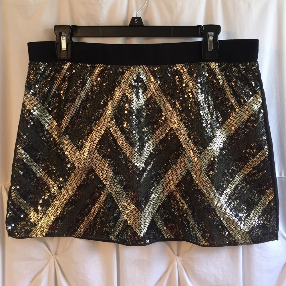 Black and Gold sequin mini