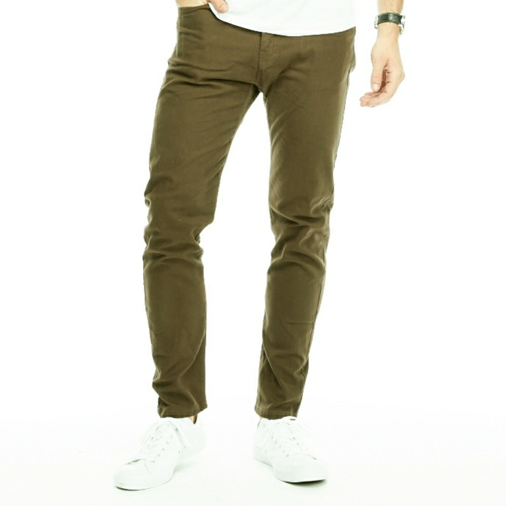 Military Green Slim Fit Jeans