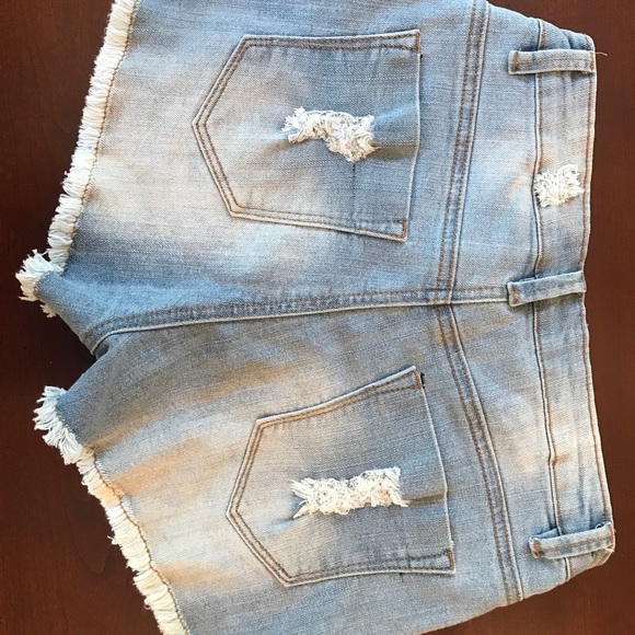 American Flag Jean Shorts - Picture 2 of 2