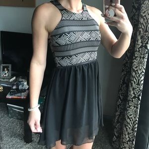 High neck cocktail dress