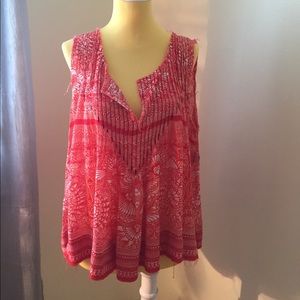 Free People Red Tank Top