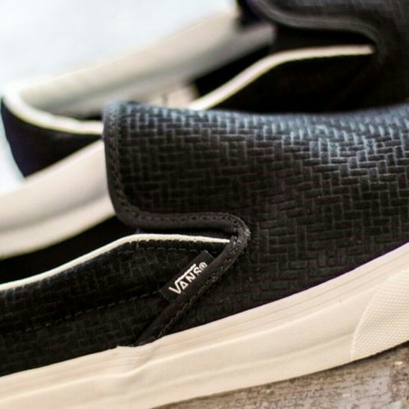 vans braided suede slip on