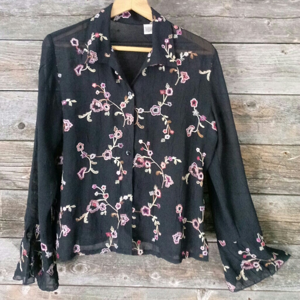 Sheer Small button down blouse