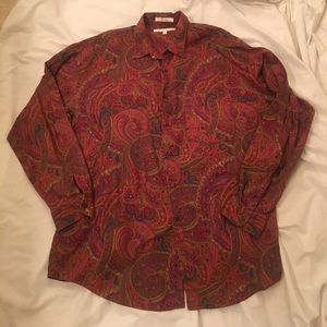 Perry Ellis Paisley Men's Button Down