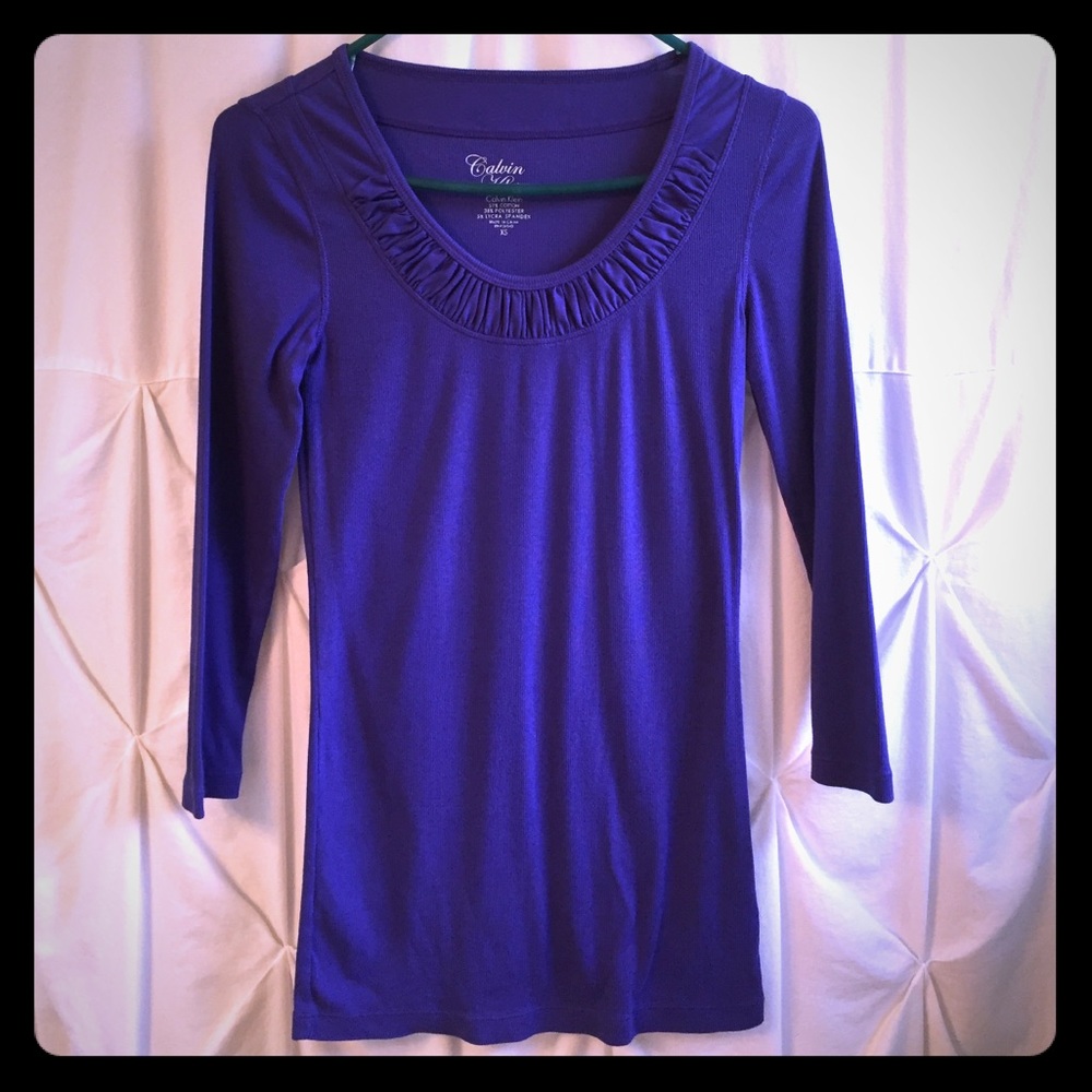 Calvin Klein purple top