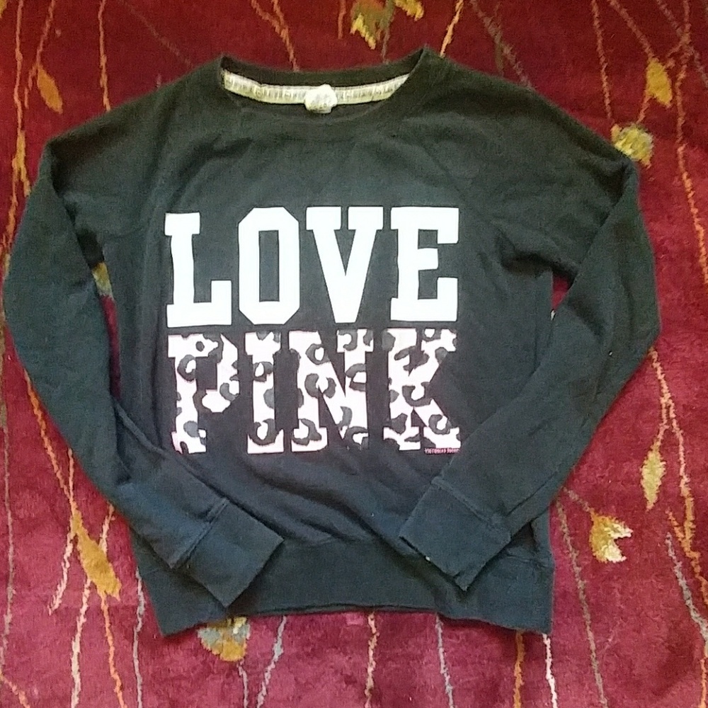 PINK Crew Neck Pullover Size S