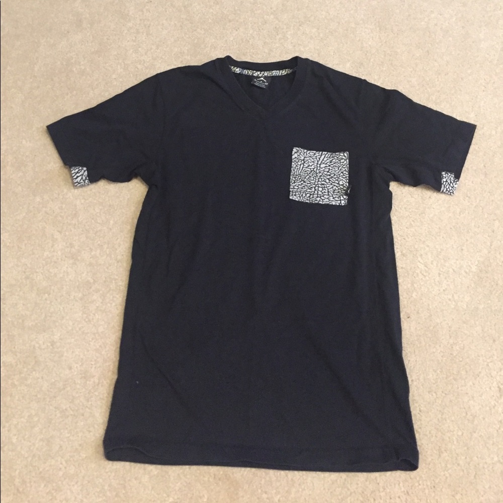 Jordan v-neck camo pocket tee shirt