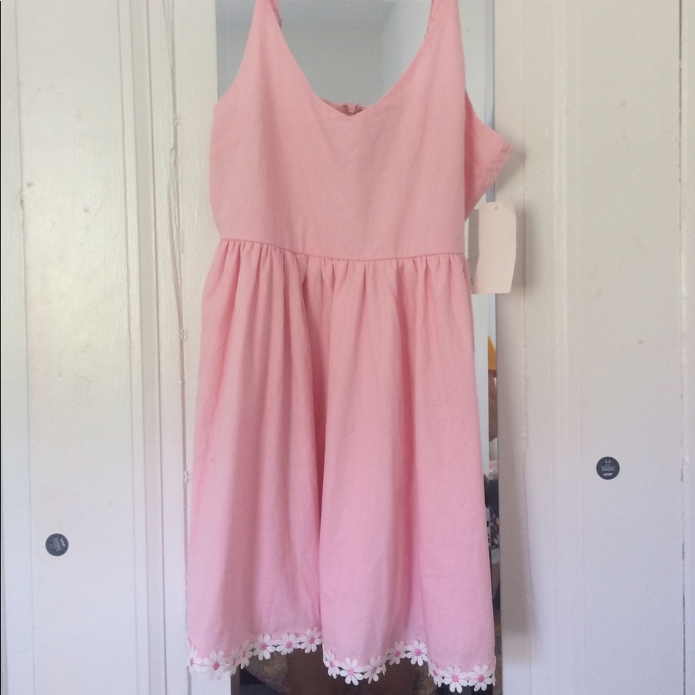 Tobi pink embellished sundress