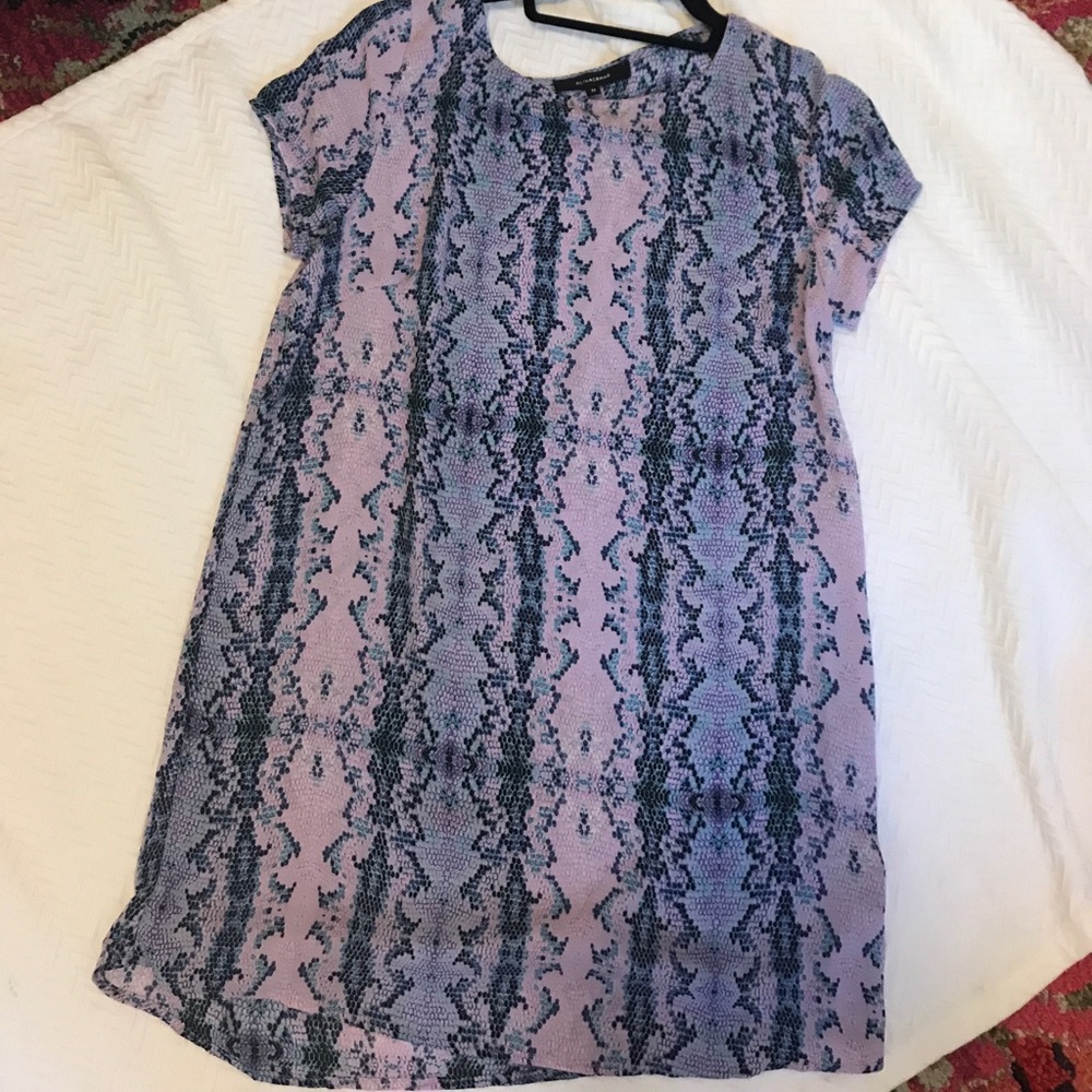 Purple snake print dress