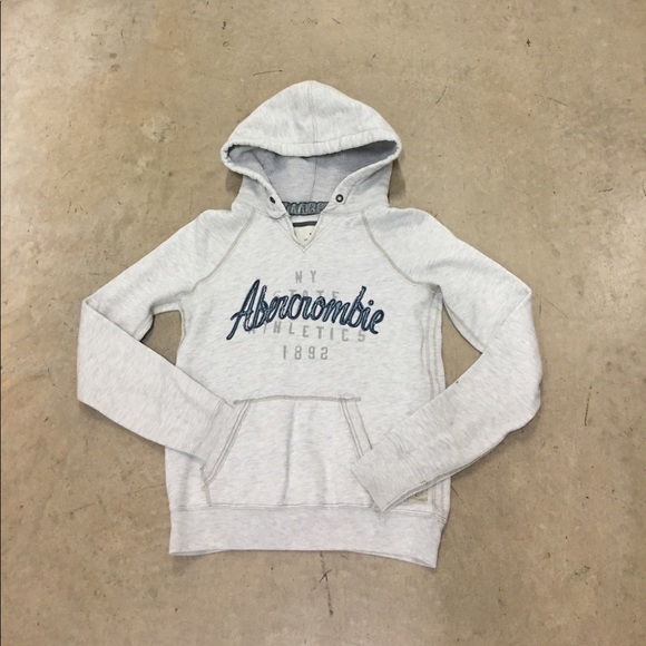 Abercrombie & Fitch Sweaters - Light Gray Abercrombie & Fitch Hoodie