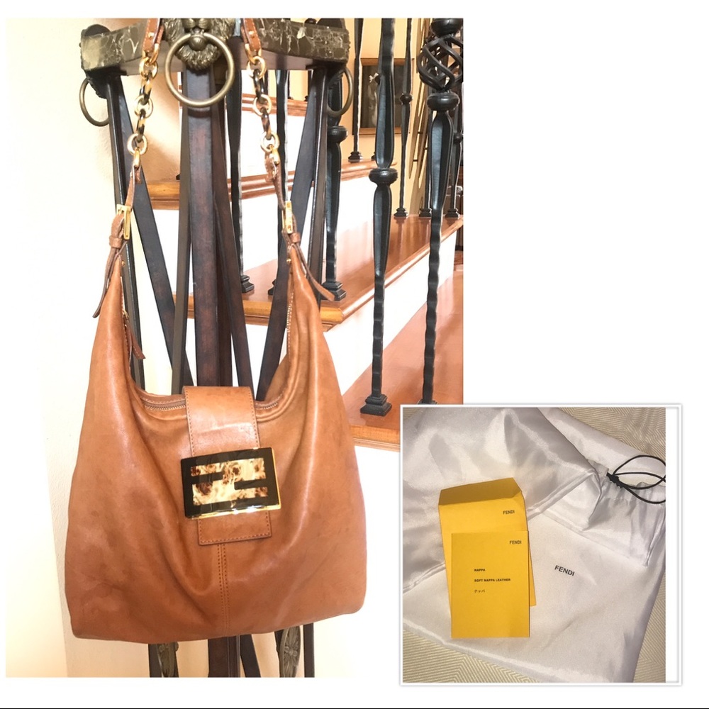 💯% Authentic Fendi Leather Mama Forever Large Bag