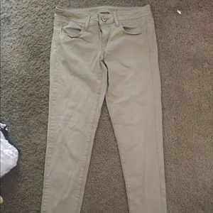 Tan skinny jeans