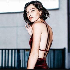 AA Velvet Bixel Dress in Black XS