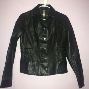 Black (Vegan!) Leather Jacket