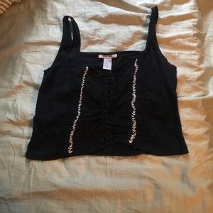 Black crop top