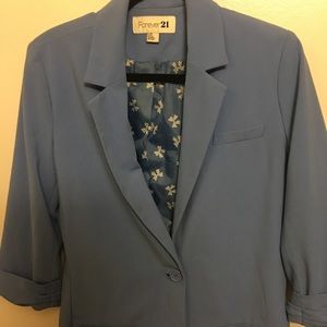 Forever 21 Powder Blue Blazer