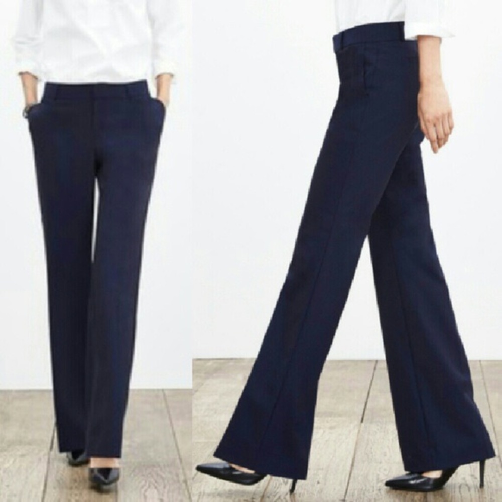 Banana Republic Navy Dress Pants - Martin Fit 00P.