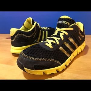 Women's Size 7 Black & Yellow Adidas Clima Cool