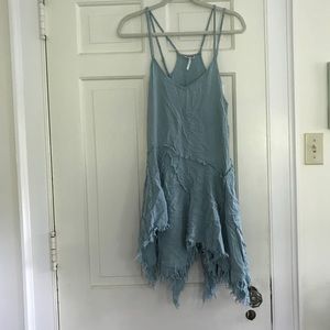 Free People Tattered Up Slip Dress, S