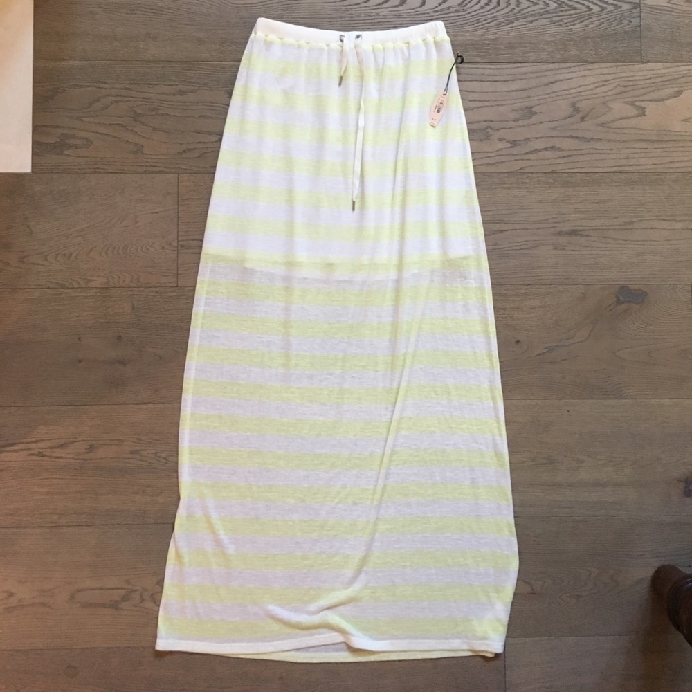 Striped maxi skirt