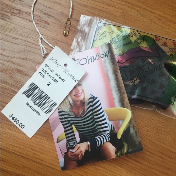 Worn ONCE Betsey Johnson Black & Creme Lace Dress - Picture 6 of 8