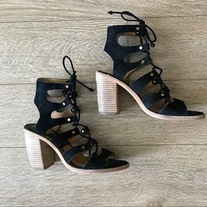 Dolce Vita Black Sandal Heels