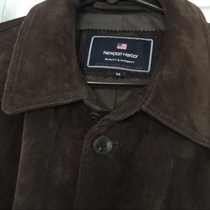 Newport Harbor 100% genuine leather suede jacket