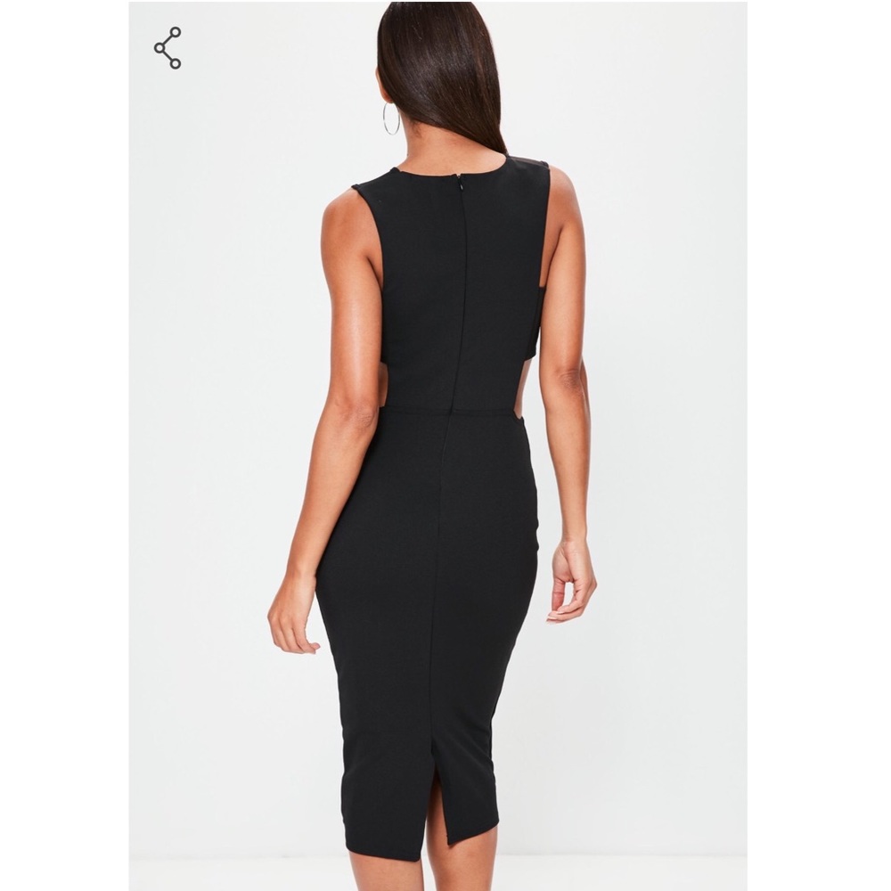 Missguided Women's Crepe Cutout Midi Dress - Picture 4 of 5