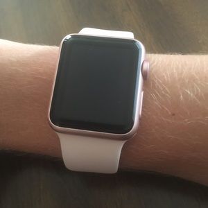 38mm series 1 rose gold aluminum apple watch