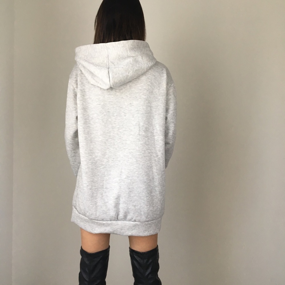 Savage celebrity style long sweatshirt with hoodie - Picture 8 of 8