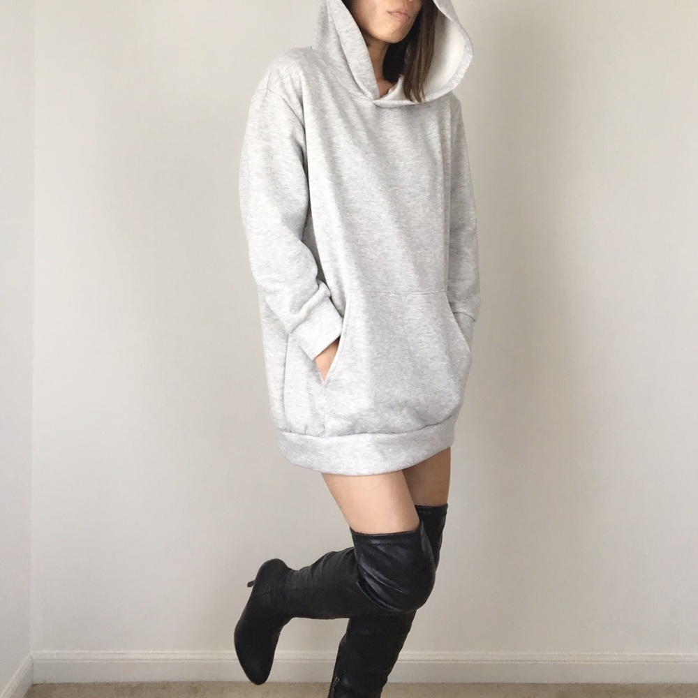 Savage celebrity style long sweatshirt with hoodie - Picture 5 of 8