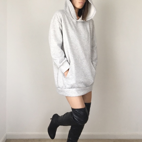 Savage celebrity style long sweatshirt with hoodie - Picture 5 of 8