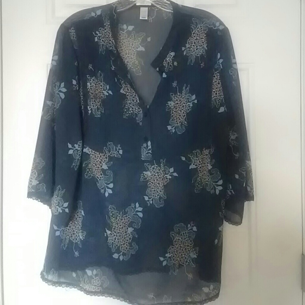 3/4 length sleeve blouse