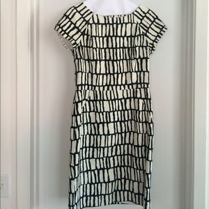 Patterned JCrew work dress