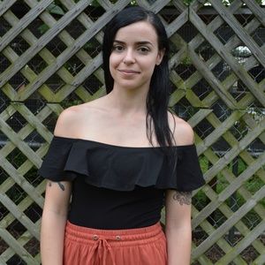 Black Off Shoulder Bodysuit