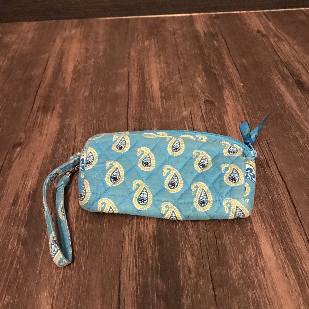 Vera Bradley Blue Paisley Wristlet