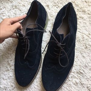 Banana Republic men's leather suede dress shoes