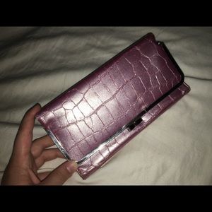 Pink snakeskin wallet! In perfect condition!