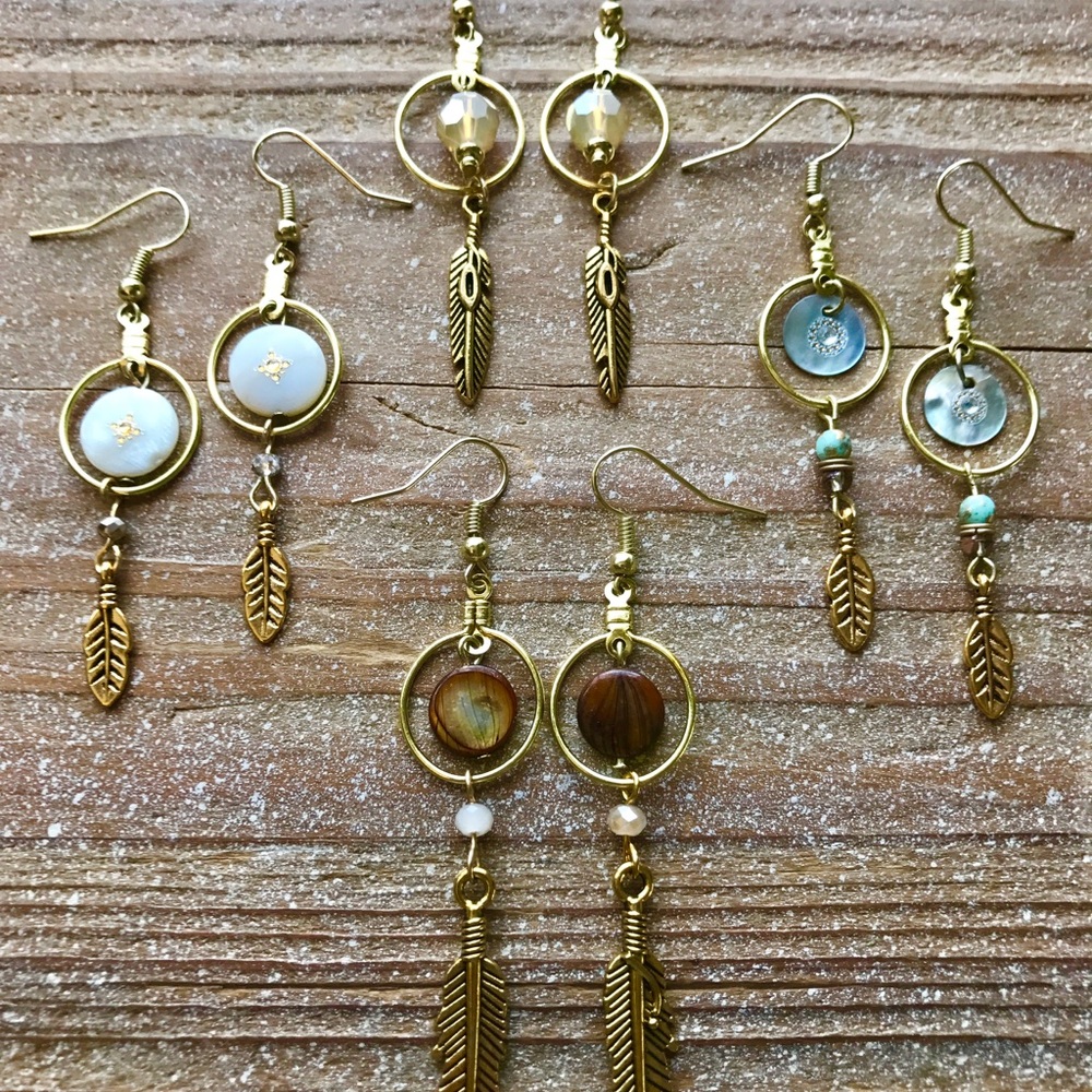 Dream catcher earrings