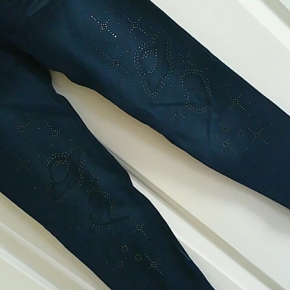 Cool jean-like leggings, dark blue, XS, NEW no tag