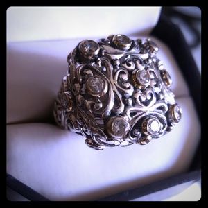 925 Sterling Silver Big Ring.
