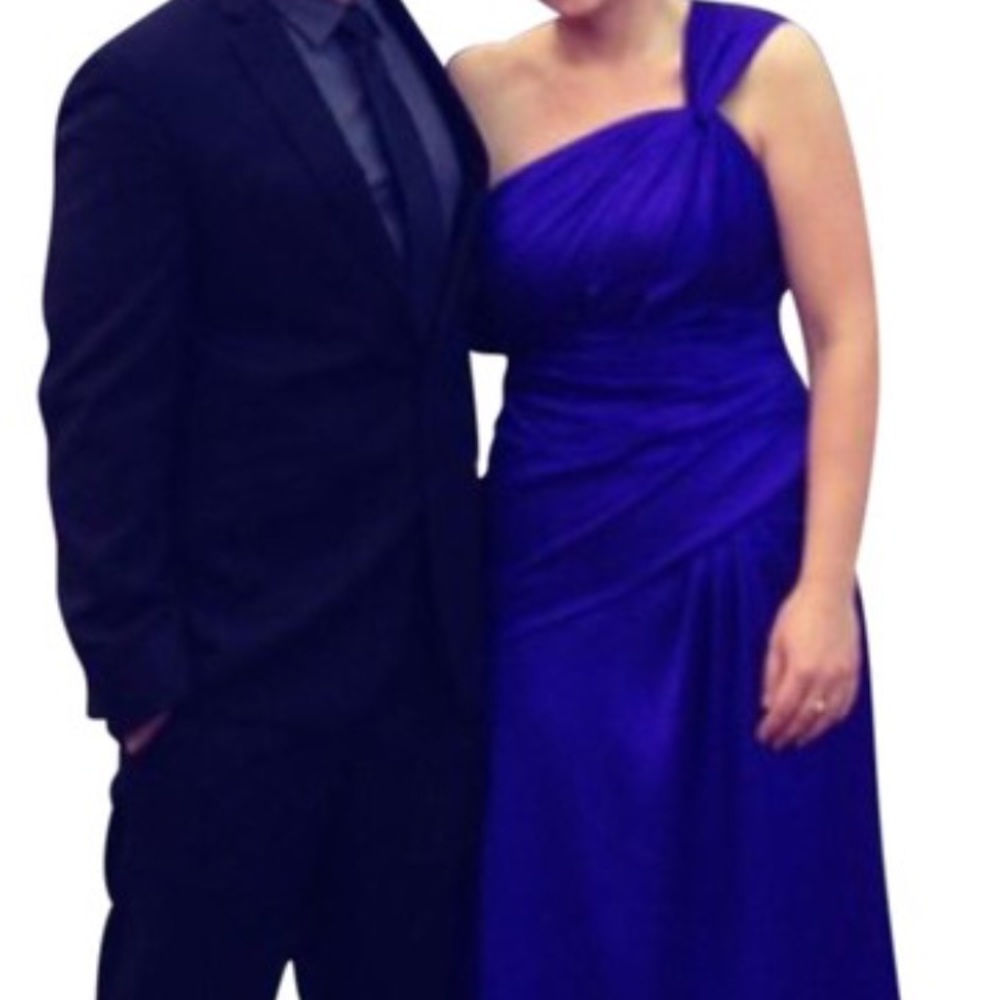 David's Bridal - Blue Gown