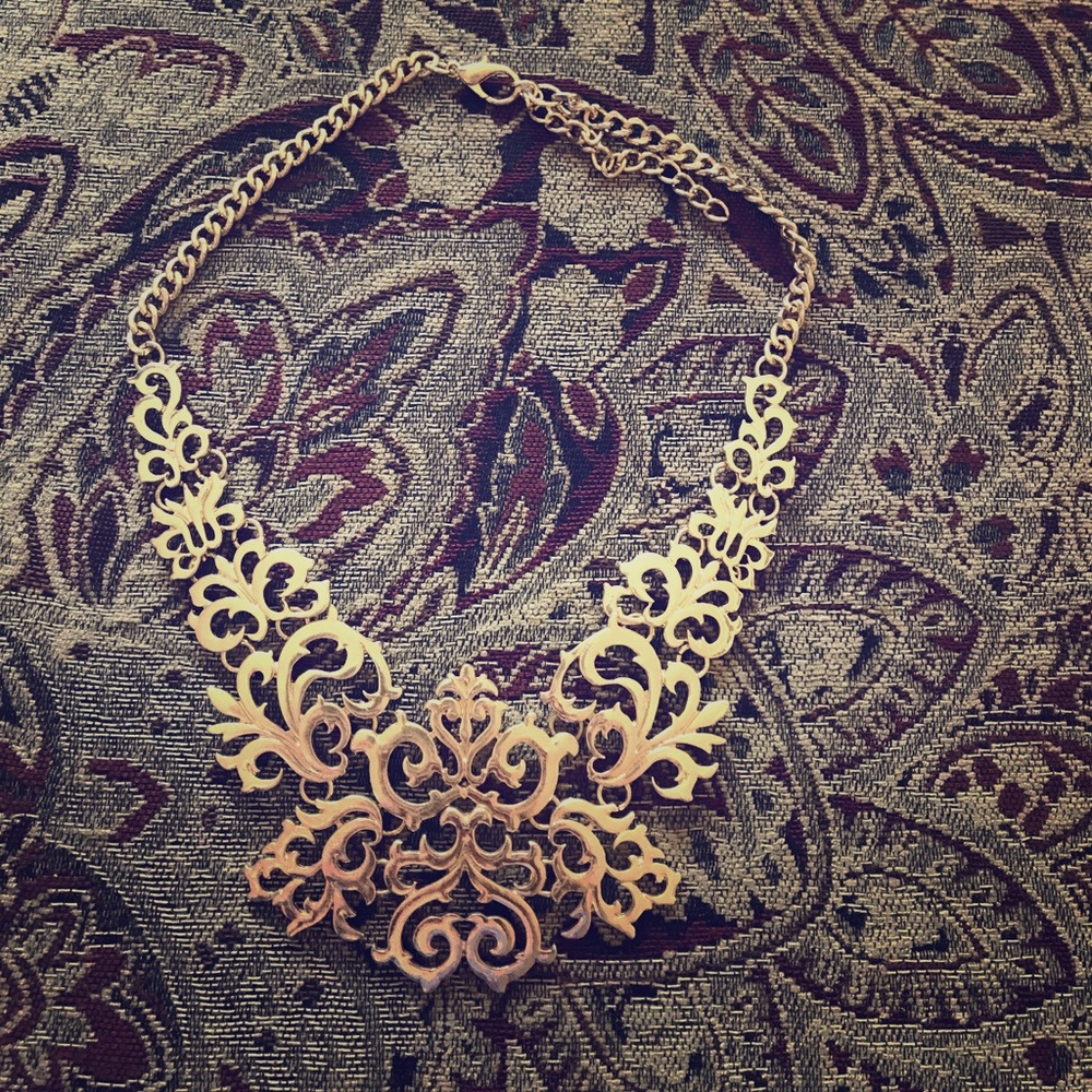Gold Plated Filigree Necklace