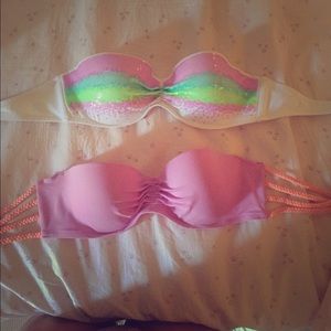 Victorias secret strapless bathing suit top